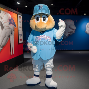 nan Ice mascot costume character dressed with a Baseball Tee and Shoe laces