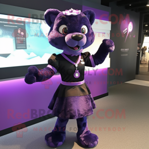 Purple Panther mascotte...