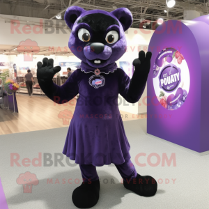Purple Panther mascotte...