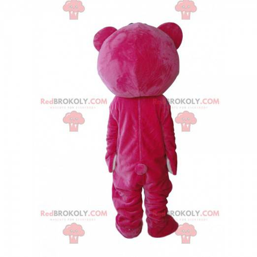 Costume of Lotso, the evil pink bear in Toy Story 3 -