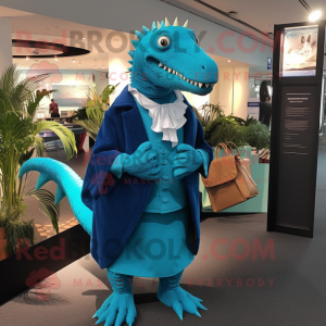 Cyan Spinosaurus mascotte...