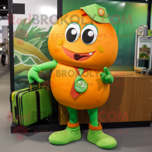 Groen Oranje mascotte...