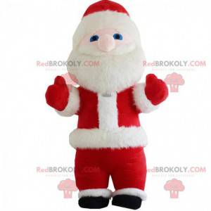 Mascote inflável do Papai Noel, fantasia gigante de Natal -