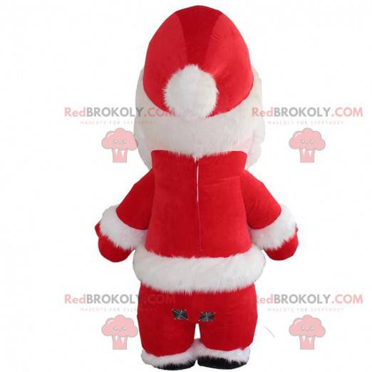 Mascota inflable de Santa Claus, traje de Navidad gigante -
