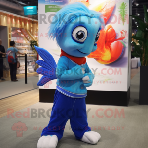  Betta Fish maskot kostym...