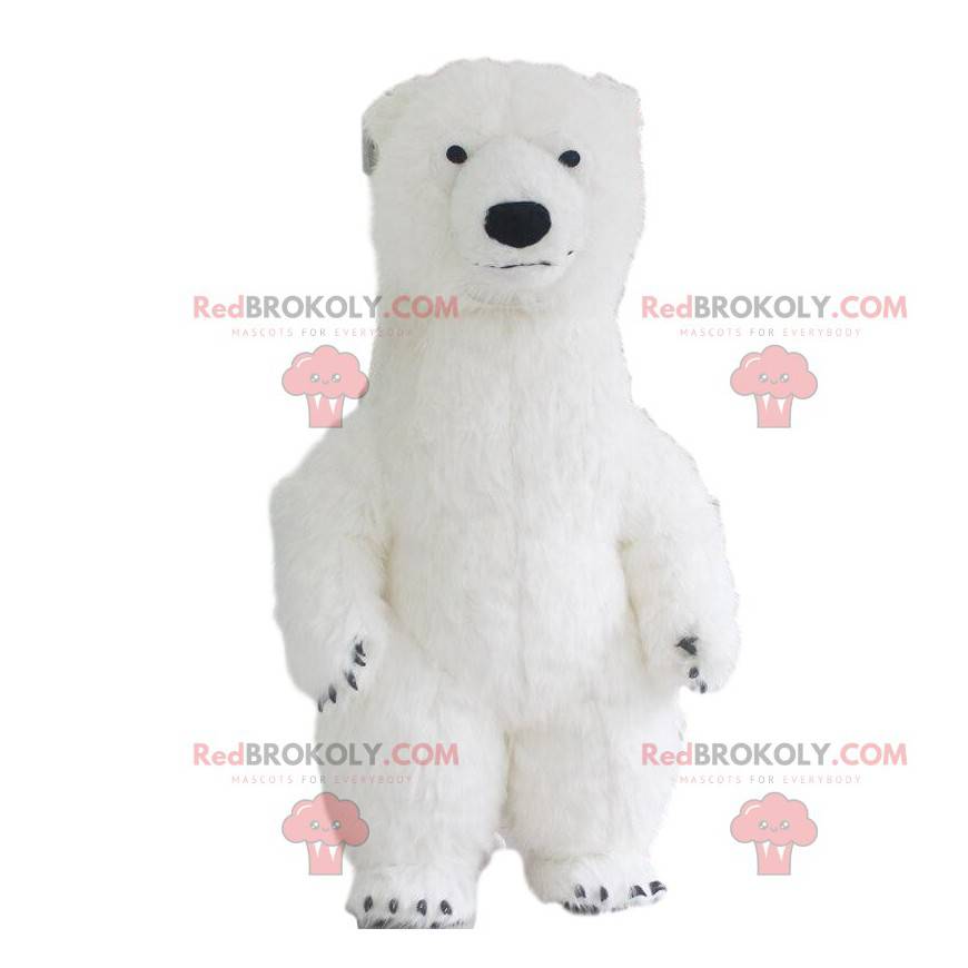Aufblasbares Eisbären-Maskottchen, Eis-Teddybär-Kostüm -