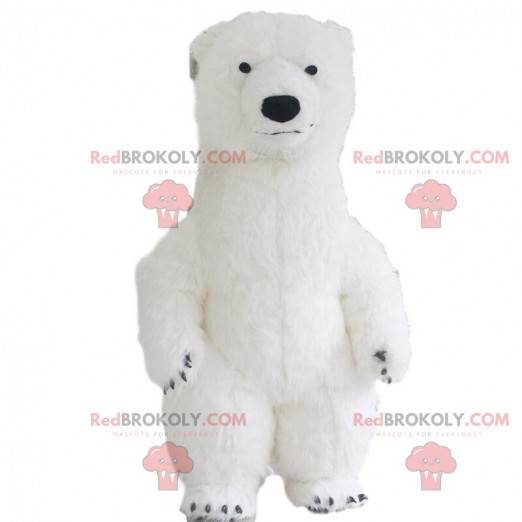 Inflatable polar bear mascot, polar teddy bear costume -