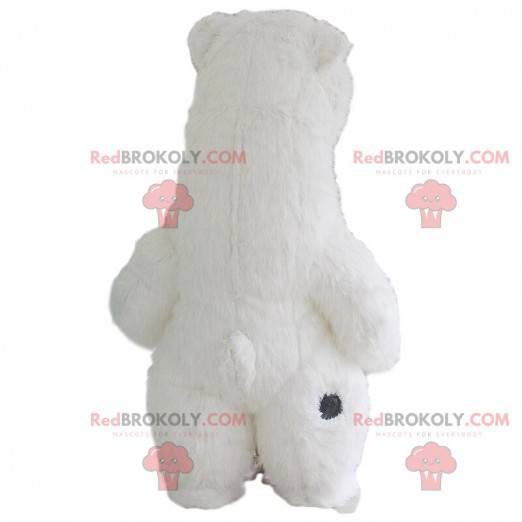 Mascota inflable del oso polar, disfraz de oso de peluche polar
