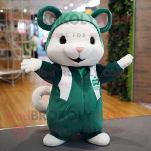 Forest Green Hamster maskot...