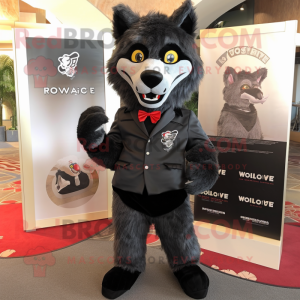 Black Say Wolf mascotte...