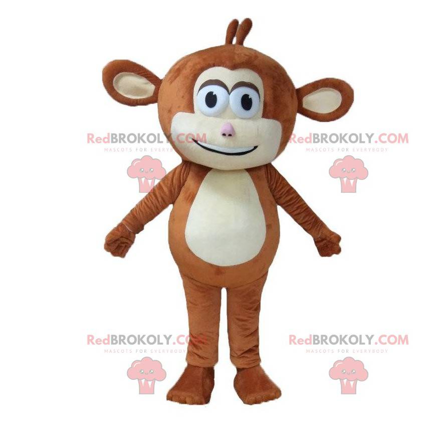 Brown monkey costume with big ears - Redbrokoly.com