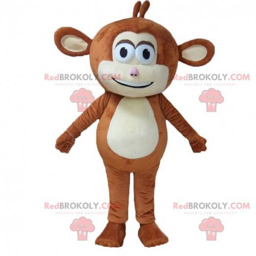 Brown monkey costume with big ears - Redbrokoly.com