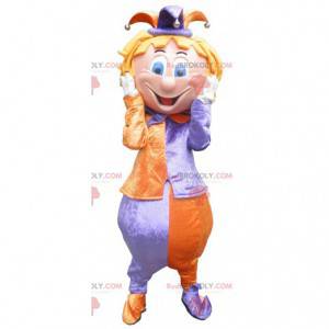 Mascotte de clown de bouffon du roi - Redbrokoly.com