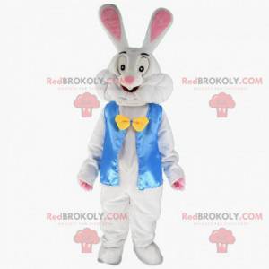 Déguisement de lapin blanc avec une veste bleue - Redbrokoly.com