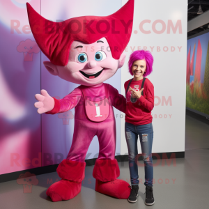 Magenta Elf mascotte...