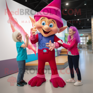 Magenta Elf mascotte...