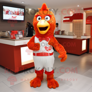 Red Fried Chicken mascotte...