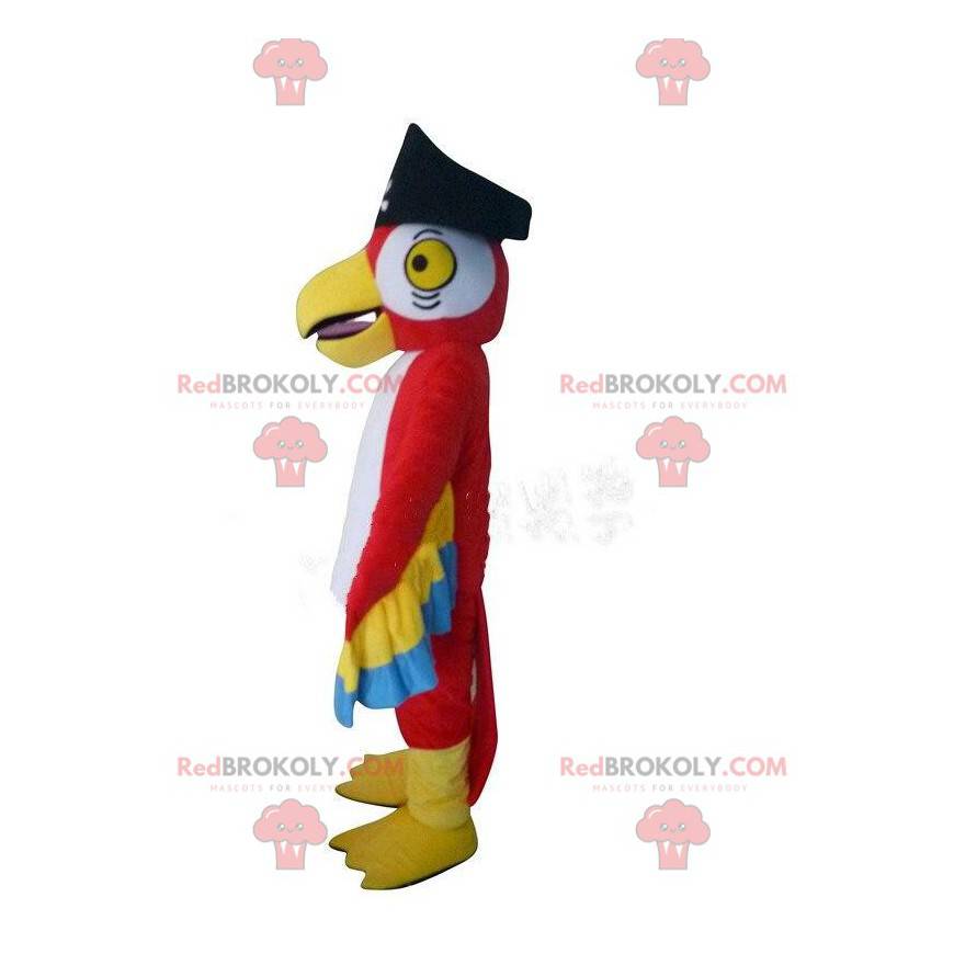 Red parrot costume, with a pirate hat - Redbrokoly.com