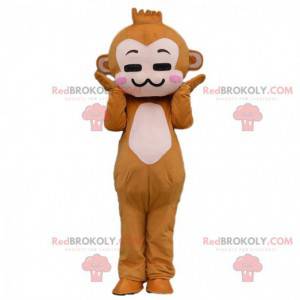 Disfraz de mono marrón de dibujos animados - Redbrokoly.com