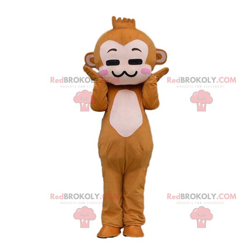 Cartoon bruin aap kostuum - Redbrokoly.com