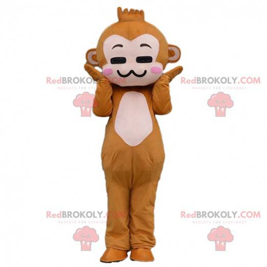 Cartoon bruin aap kostuum - Redbrokoly.com