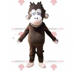Brązowy rozczochrany kostium małpy, kostium małpy -
