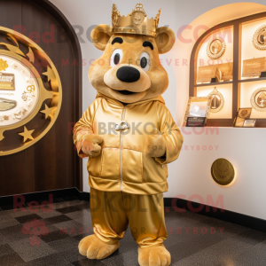 Goldenes Maskottchen Kostüm...