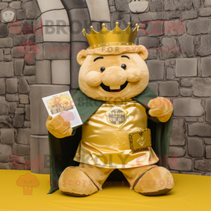 Gold Irish Castle maskot...