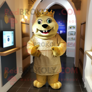 Goldenes Maskottchen Kostüm...