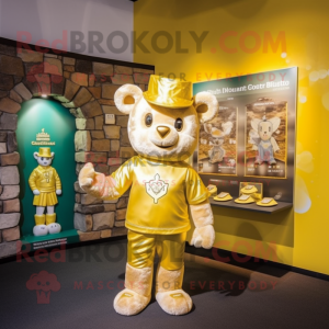 Goldenes Maskottchen Kostüm...
