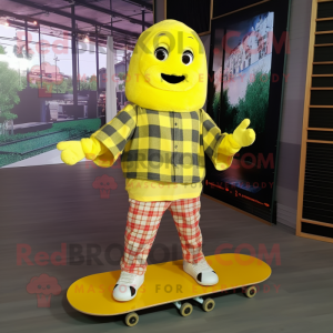 Citrongul skateboard maskot...