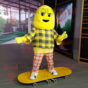 Zitronengelber Skateboard...
