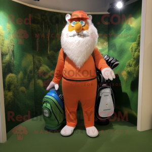 nan Golf Bag mascot costume character dressed with a Jumpsuit and Keychains