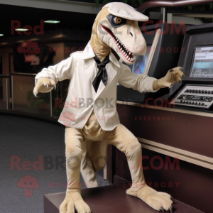 Cremefarbener Velociraptor...