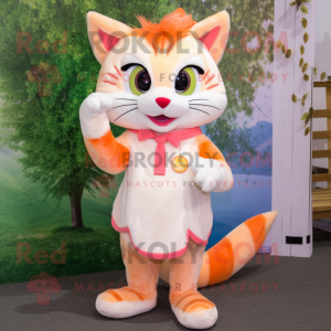 Peach Lynx maskot kostume...