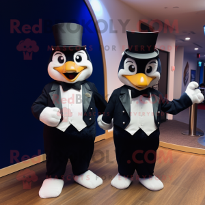 Navy Momentum mascot costume character dressed with a Tuxedo and Cummerbunds