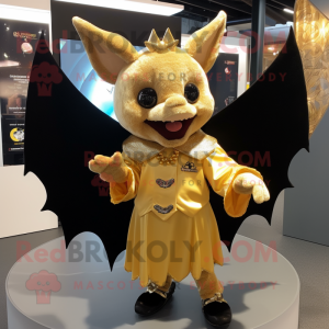 Goldfledermaus Maskottchen...