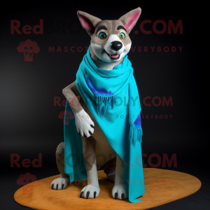 Turquoise Dingo mascotte...