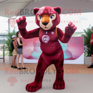 Maroon Panther mascotte...