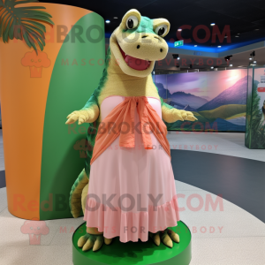 Peach Crocodile mascotte...