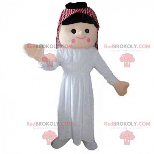 Mascote mulher oriental, traje do Oriente - Redbrokoly.com