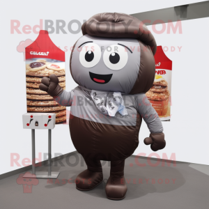 Grå chokolade maskot...
