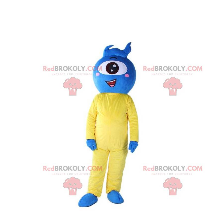 Cyclops costume, blue alien costume - Redbrokoly.com