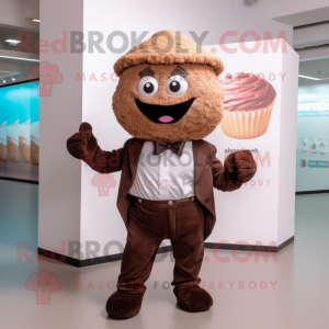 Brown Cupcake mascotte...