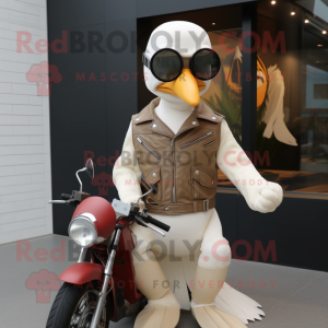 Cream Albatross maskot...