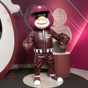 Maroon Plate Spinner maskot...