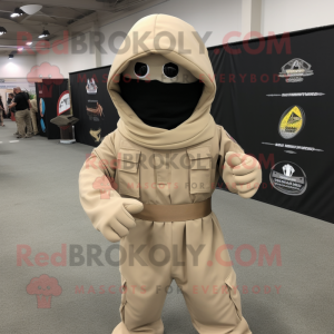 Beige Marine Recon maskot...