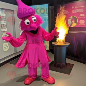 Magenta Fire Eater maskot...