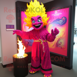 Magenta Fire Eater maskot...