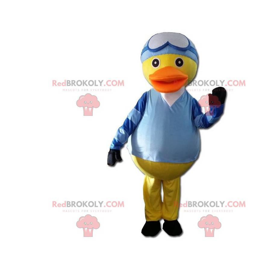 Duck costume dressed as jockey, riding costume - Redbrokoly.com